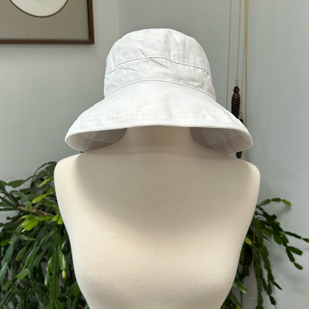 Scala White Bucket Hat